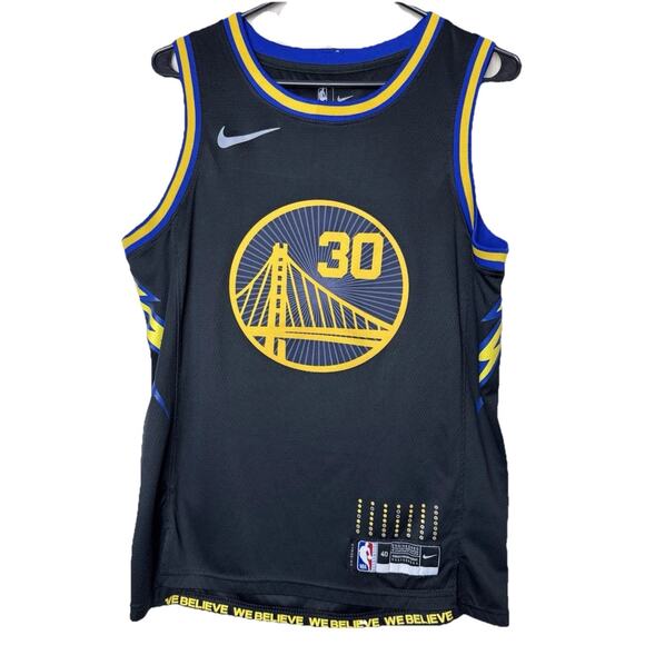 Nike NBA Stephen Curry Golden State Warriors City Edition Swingman Jersey Sz Sm - Picture 1 of 7
